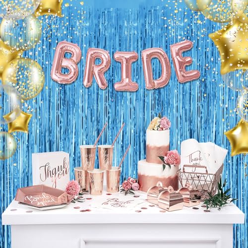 Sky Blue Foil Fringe Curtains 2-Pack - Tinsel Backdrop for Parties