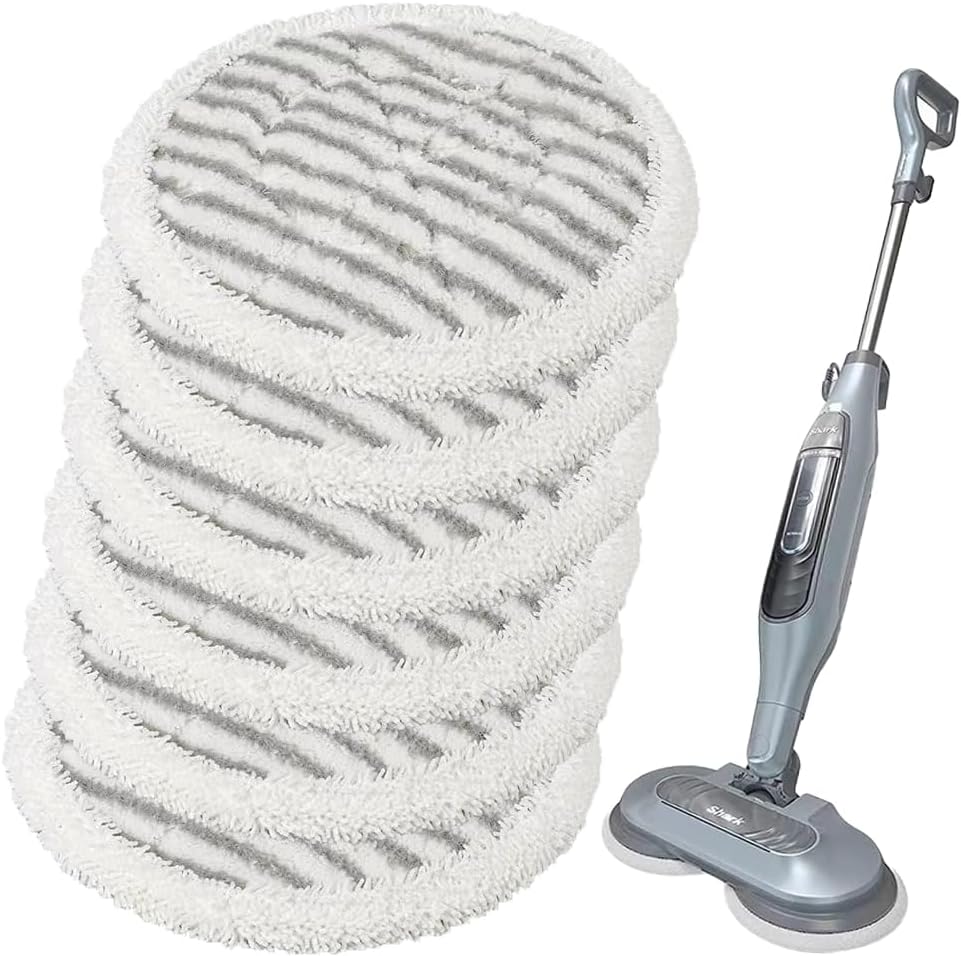 Shark Replacement Steam Mop Pads - Compatible with S7000 Series | 6-Pack for Deep Cleaning