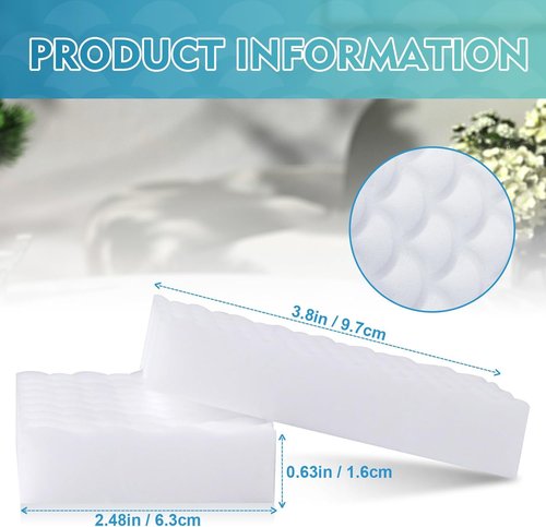 GLIMGLINT Magic Sponges - 12PK Powerful Cleaning Erasers, 2X Density Foam Pads for Multi-Surface Use
