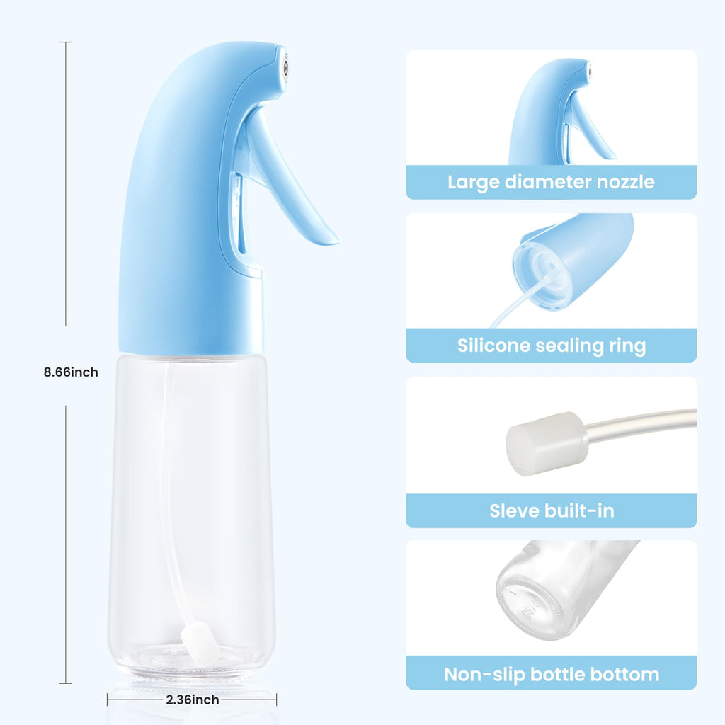 Deziggur Oil Sprayer for Cooking, Olive Oil Sprayer Mister, Olive Oil Spray Bottle for Cooking, Salads, BBQs and More (Blue)