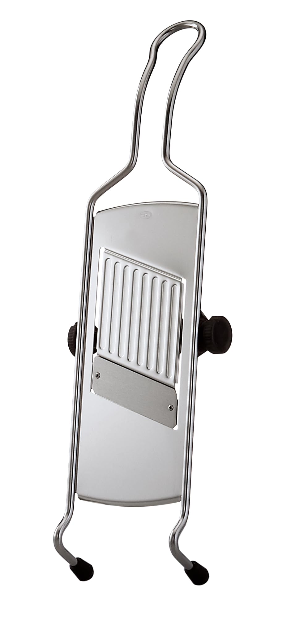 Rosle 95028 Stainless Steel Adjustable Gourmet Food Slicer Hand-Held Mandoline With Hand Guard