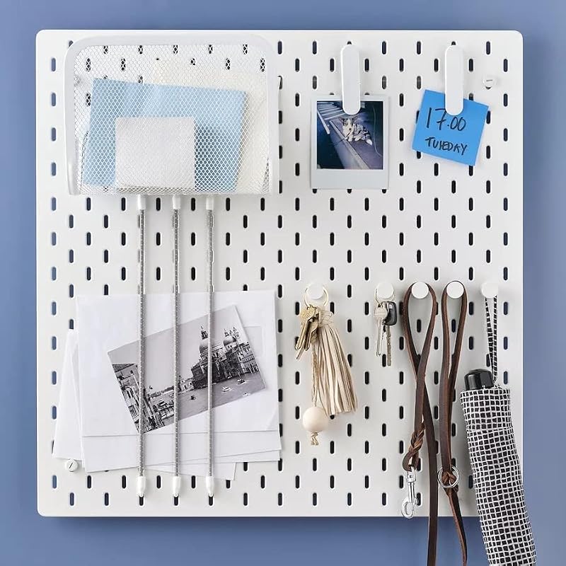 IKEA SKADIS Pegboard Hooks - White, 3/4 Inch - 10 Pack Storage Accessories