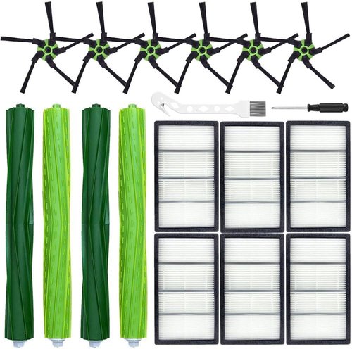 iRobot Roomba S9 Replacement Parts - 16 Pack with Rubber Brushes, Side Brushes & HEPA Filters