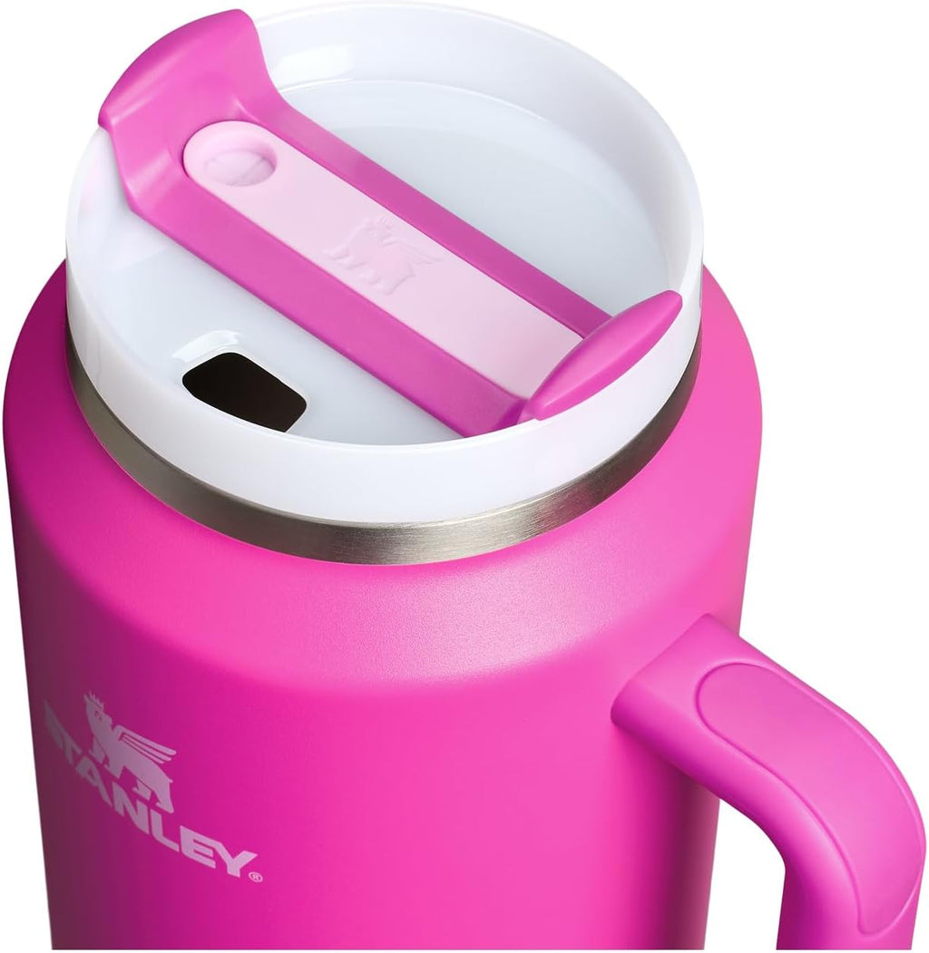 STANLEY Quencher H2.0 Tumbler - 64 oz Insulated Stainless Steel Cup with Handle & Straw | Violet Blossom