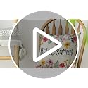 Hello Summer Plumeria Throw Pillow Cover - 18x18 Inch Floral Cushion