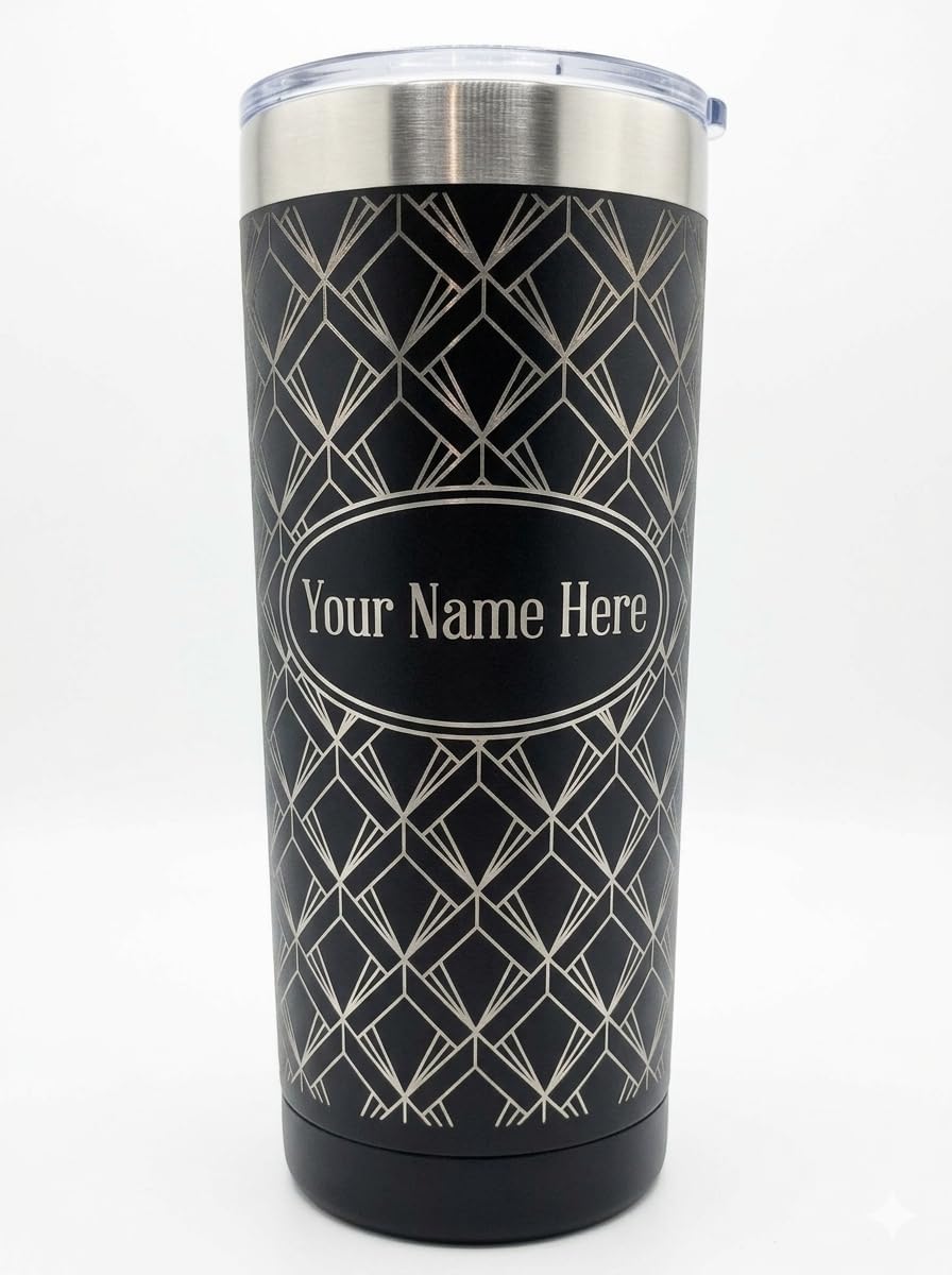Skiennix Personalized Engraved 20oz Tumbler - Custom Stainless Steel Travel Mug for Men & Women