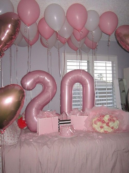 **Number Pastel Pink Balloons - 40 Inch Large Foil Balloon for Happy 20th Birthday Celebrations**