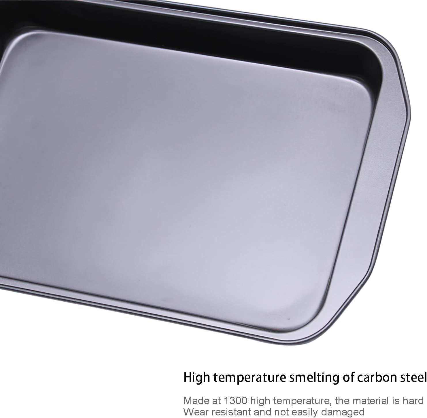 Skiennix Large Rectangular Baking Pan - Non-Stick Carbon Steel Cake Mold | 17 Inches