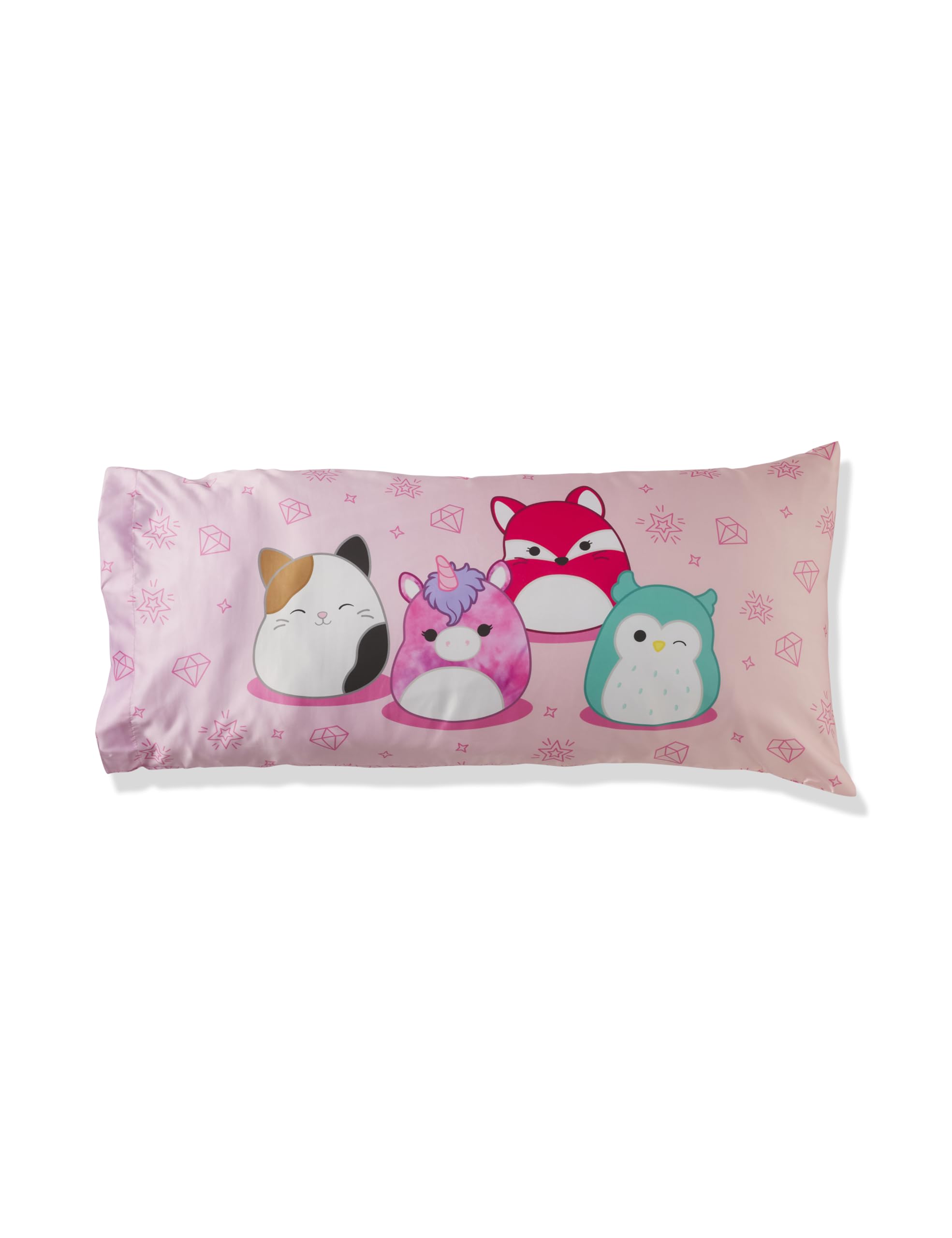 Squishmallows Bedding Silky Satin Standard Beauty Silky Satin King Size Pillowcase Cover 20x36 for Hair and Skin, (Officially Licensed Product)