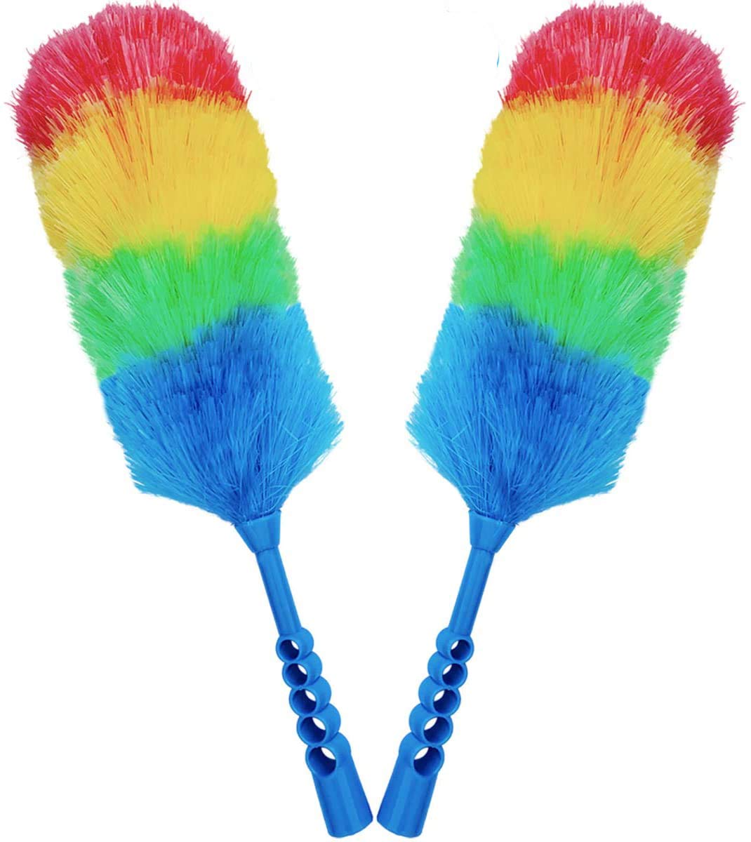 Tockrop 2 Pack Upgrade 19” Static Duster Beandable and Washable - More Fibers Bigger Head Less Loss of Fiber Duster
