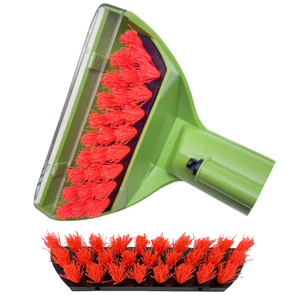 Upgraded 5.3in 1400B Little Green Machine Multi-Purpose Tools Brush detachable Replacement Parts Compatible with bissell 4075 3194 3353 2458 3588F 1425 Tough Stain Brush Tool Attachments (Green 1+1)