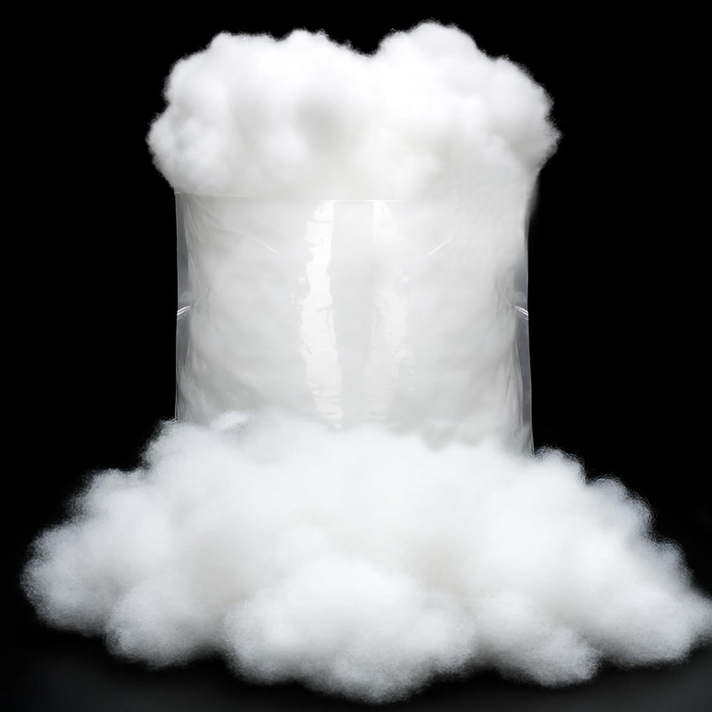 QZYL Fake Snow - Fluffy Cotton Snow for Christmas Decor | 6 OZ Vacuum Packaged Artificial Snow Fluff