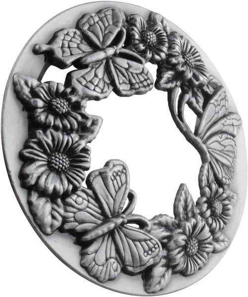 ITROLLE Silver Antique Butterfly Candle Topper - Elegant Shade Lid for Jar Candles | Perfect Gift Decor
