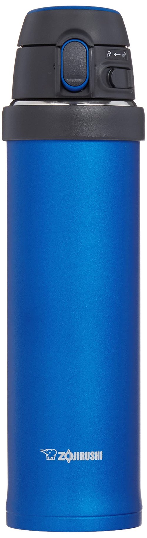 Zojirushi SM-QHE60AK, Flip-and-Go Stainless Mug, 20-Ounce, Cobalt Blue, 1 Count (Pack of 1)
