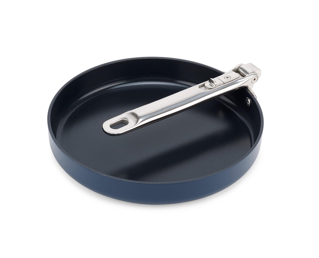 Joseph Joseph Space 9.5" Nonstick Frying Pan Skillet with Folding Handle, Ceramic Coating, Induction & Oven Safe