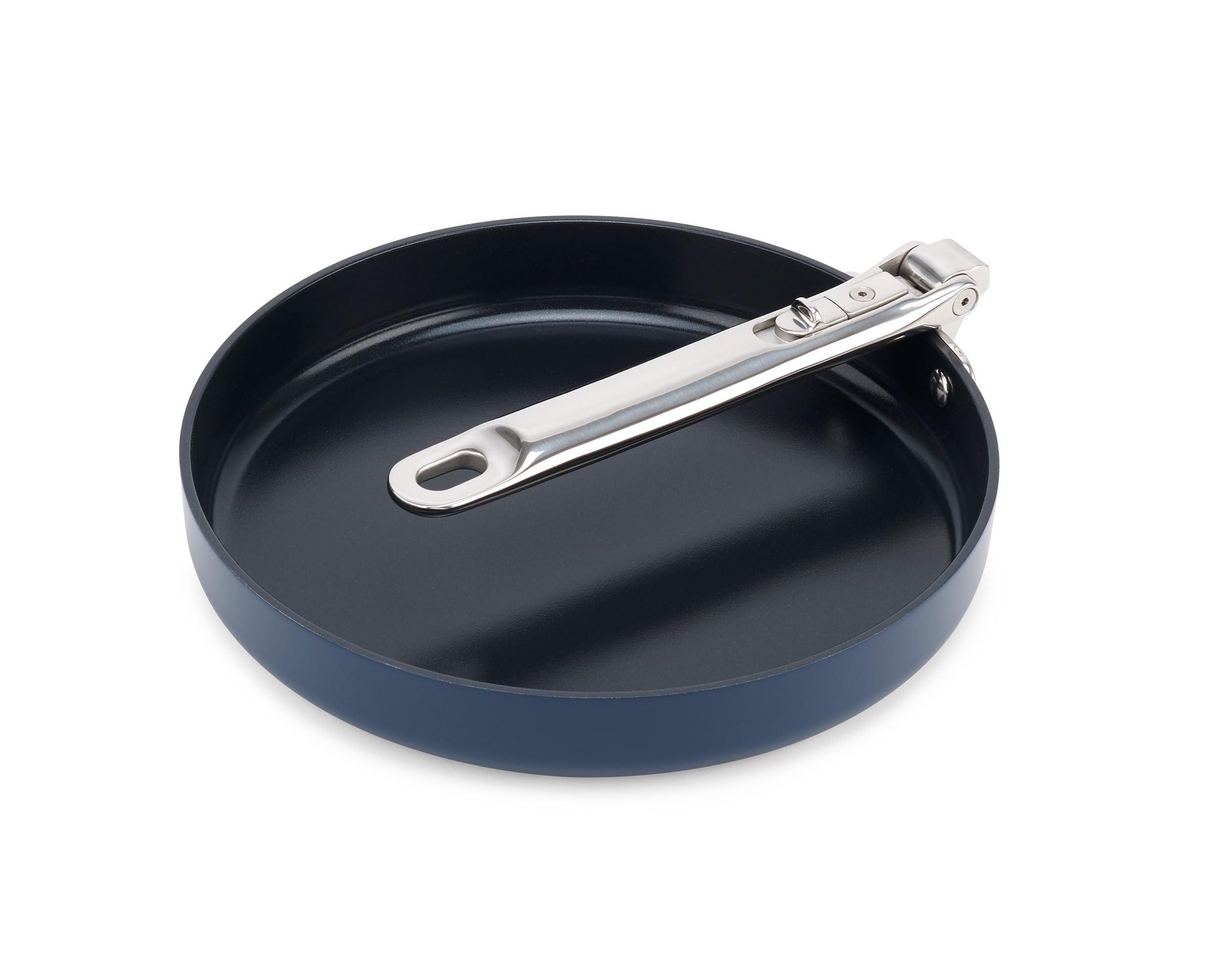 Joseph Joseph Space 9.5" Nonstick Frying Pan Skillet with Folding Handle, Ceramic Coating, Induction & Oven Safe