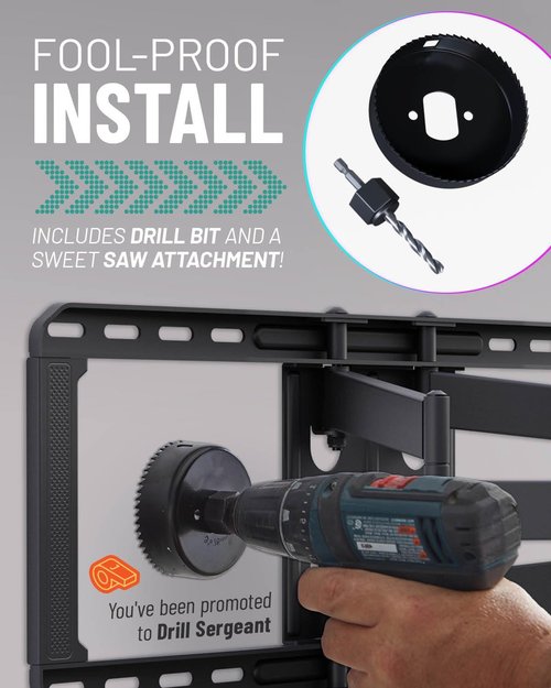 ECHOGEAR In-Wall Cable Management Kit - Conceal TV Wires with 3.75” Diameter Modules & 6ft Extension Cord