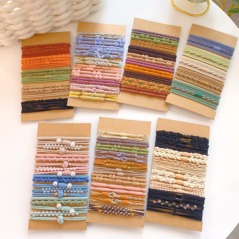 DILBABA Hair Ties Set Gentle High Elasticity Scrunchie Bracelet