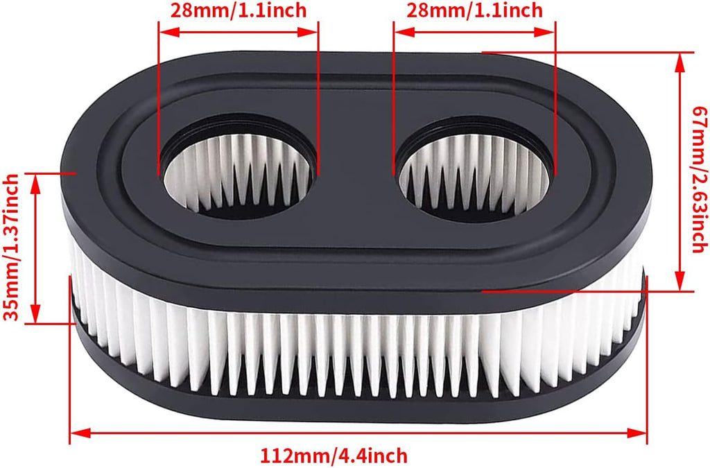 593260 Air Filter - Pre Filter & Spark Plug for B&S 725EX, 625EX, 575EX Engines | 2 Pack