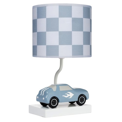 Lambs & Ivy Little Racer Hand Painted Car/Transportation Lamp w/Shade and Bulb