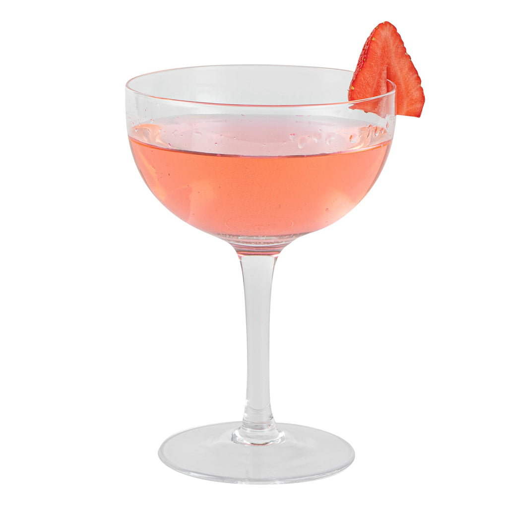 Restaurantware-Vetri 8 Ounce Coupe Glasses, 24 Dishwashable Martini Glasses - No Lead, Long Stemmed, Clear Glass Cocktail Drinkware, For Hosting Parties, Serve Margarita, Cosmopolitan, And More