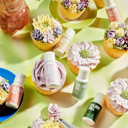 Colour Mill Oil-Based Food Coloring - Botanical 6 Pack | 20 Milliliters of Vibrant Colors