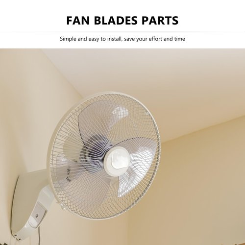 Baluue Replacement Fan Blades Set for Electric Fans 14 and 16 Inch Plastic 3-Leaf Blades Universal Fit for Pedestal and Standing Fans Heat Resistant Quiet Operation