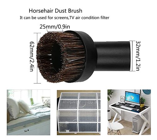 Heodim 1 1/4 inch Vacuum Attachments Brushes for Shop Vac Accessories 1/4 inch 1 3/8 inch Vacuum Cleaner Accessories