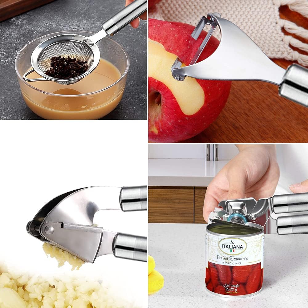 Skiennix Kitchen Utensils Set - 35-Piece Heat-Resistant Silicone & Wooden Cooking Tools