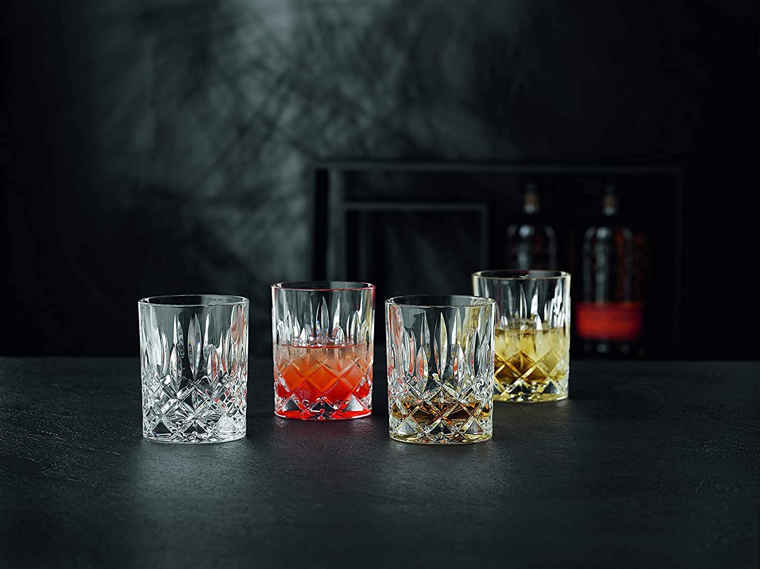 Nachtmann Noblesse Collection Whiskey Glass, Set of 4 Crystal Clear Glasses, 4-Inch Tumbler for Scotch, Cocktail, Liquor, or Bourbon, 10-Ounce, dishwasher safe
