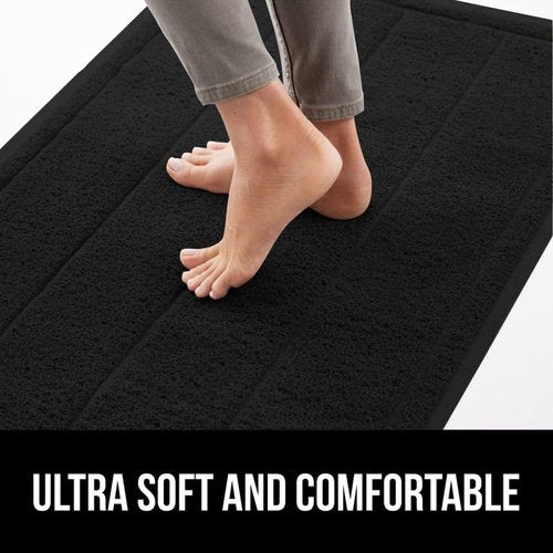 GORILLA GRIP Dirt Grabber Door Mat - Durable Mesh Weave, Low Profile, 35x23, Black | High Traffic Mud Scraper
