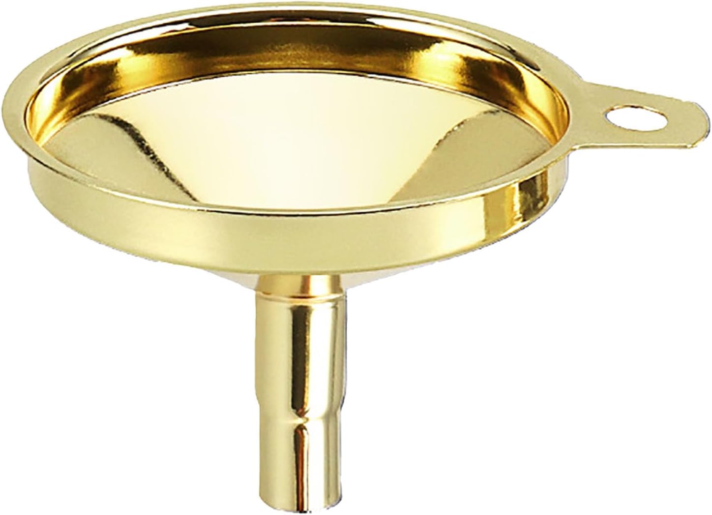 Skiennix 304 Stainless Steel Gold Plated Funnel - Multifunctional Kitchen Tool with Tapered Design for Oil & Wine