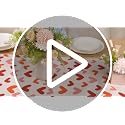 Valentines Day Table Runner - Heart Design, 13 x 72 Inch