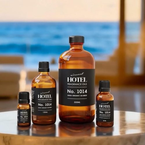 AirScent Hotel Diffuser Oil No. 1014 - Iconic 5-Star Coastal Blend - Lemon Bergamot Sea Breeze - 10 mL Premium Fragrance Oil for Diffusers