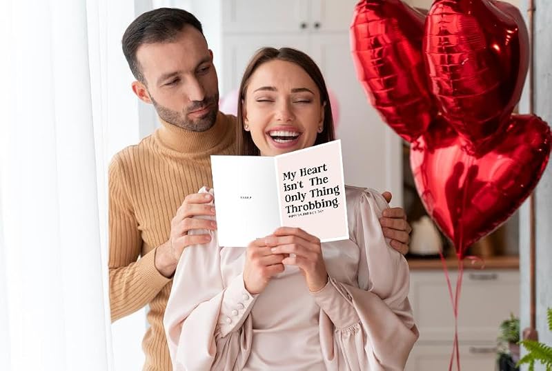 Romantic Valentine Day Card for Wife Husband Girlfriend Boyfriend