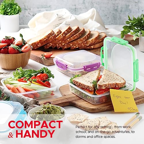 Tafura Sandwich Container with Lid, BPA-Free, 1 Pack - Black