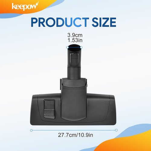 KEEPOW 285-3 Vacuum Attachments Brush Head Compatible with Miele Compact Canister C1 Combination, Classic Smooth Floor Brush