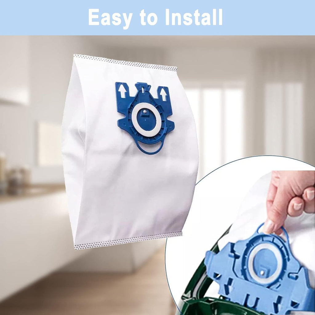 Miele 16-Pack AirClean 3D GN Vacuum Cleaner Bags - Compatible with Classic C1, Complete C1-C3 & More