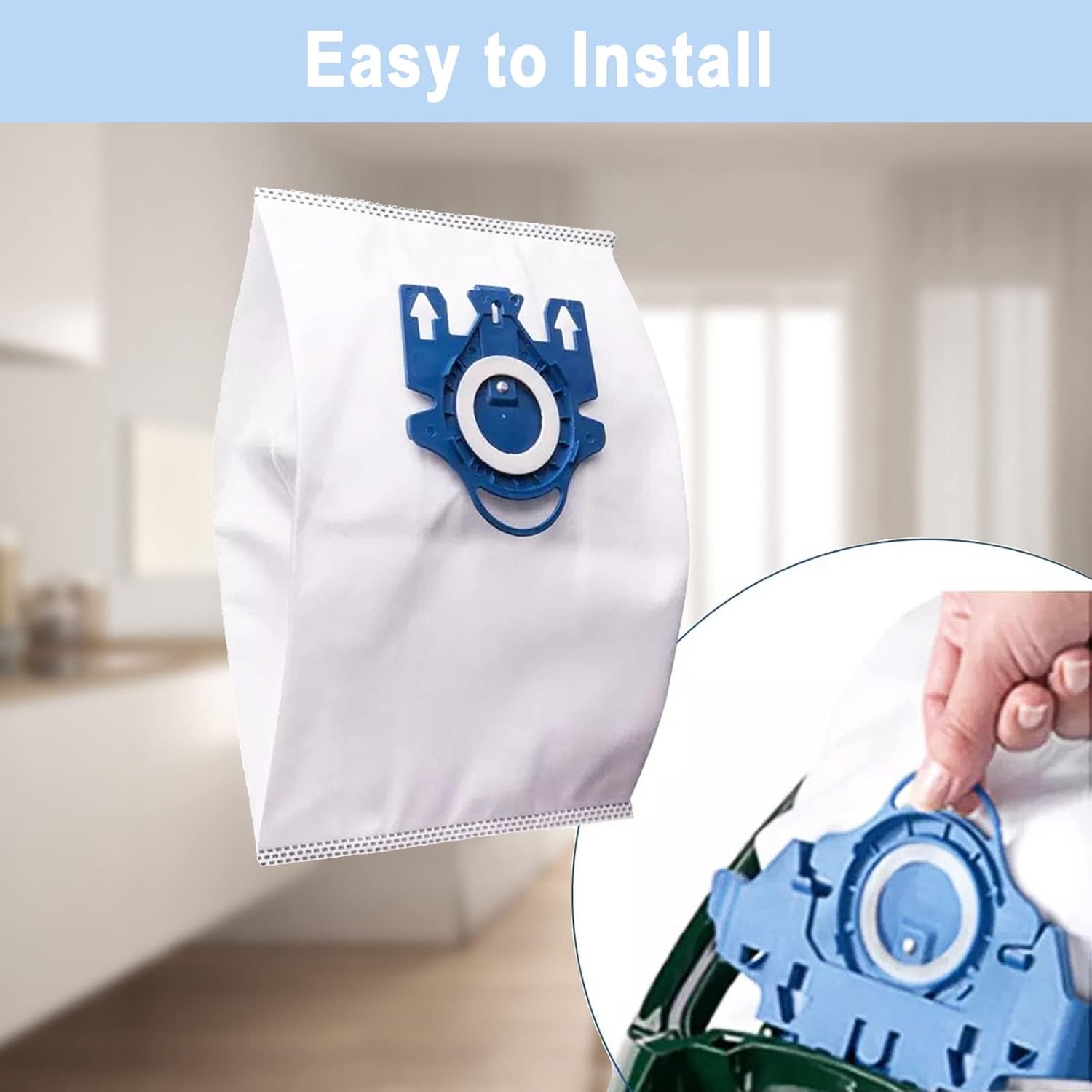 Miele 16-Pack AirClean 3D GN Vacuum Cleaner Bags - Compatible with Classic C1, Complete C1-C3 & More