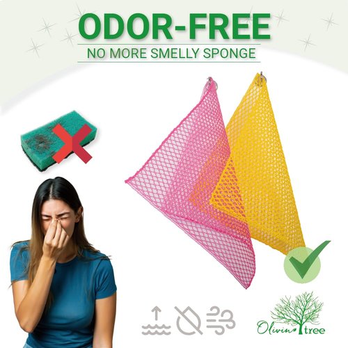 5PCS Innovative Dish Washing Net Cloths,Scourer,Quick Dry, Mesh net for Washing Dish, Dish wash net, Dish Sponge, Dish Scrubber 11" by 11"