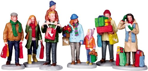 Lemax Christmas Holiday Shoppers - Festive Decorations for Your Home | Perfect for Seasonal Cheer