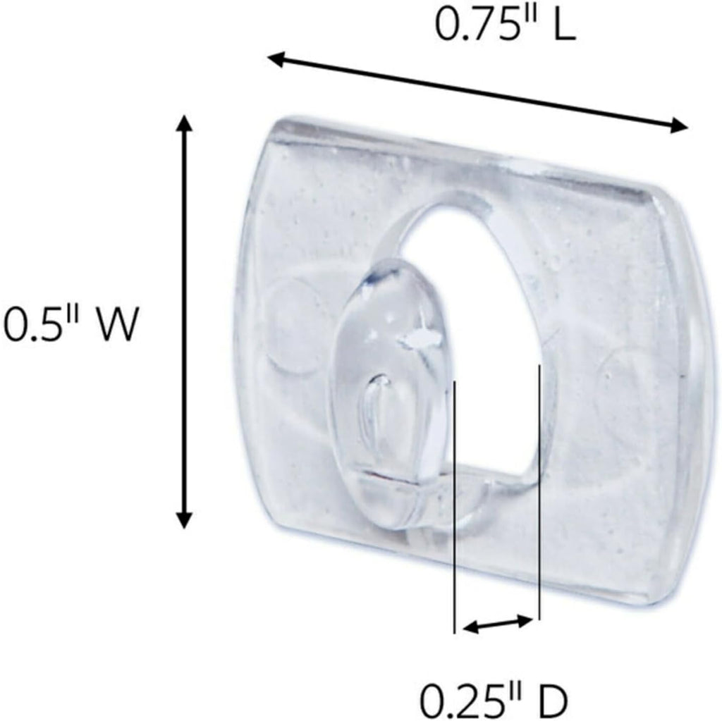 Command 17026CLR-ES Clear Decorating Clips - 20 Clips in 2 Pack for Easy Home Organization