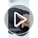 Silicone Coasters Set with Holder - Non-Slip Round Drink Mats