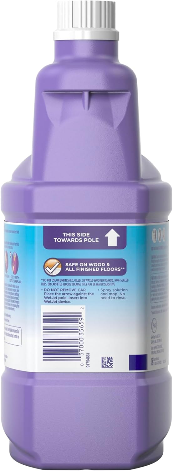 Swiffer WetJet Antibacterial Floor Cleaning Solution - Fresh Citrus Scent, 1.25 Liters | All-Purpose Refill