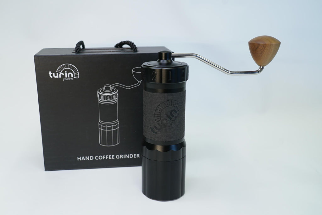 Turin H40 V2 Manual Coffee Grinder – 40mm Stainless Steel Burr, Adjustable for Espresso, Pour Over, French Press, Aluminum Body with Walnut Handle, Magnetic Dosing Cup, 30g Capacity