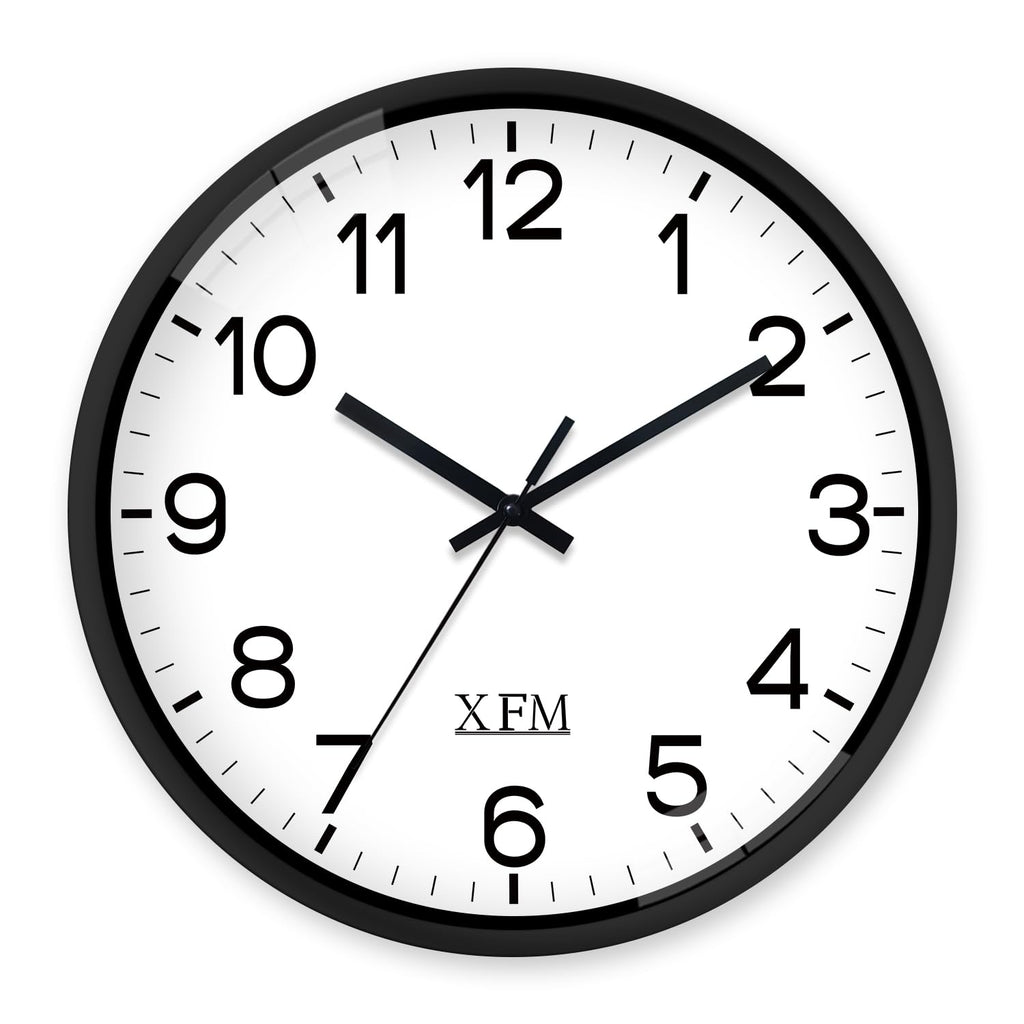 XFM Wall Clock Silent Wall Clocks Battery Operated 8 Inch Small Classic Analog Clock Modern Simple Decorative for Kitchen Office Bedroom Decor