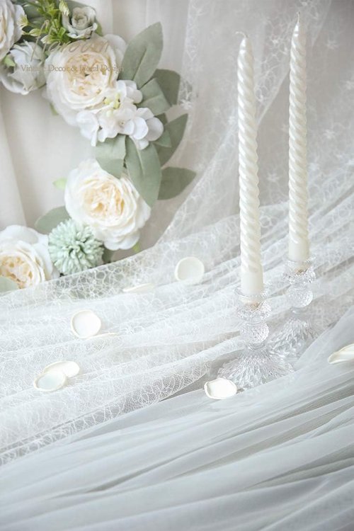 Floroom 300 Pcs Ivory Faux Silk Rose Petals - Perfect for Weddings, Bridal Showers & Table Decor