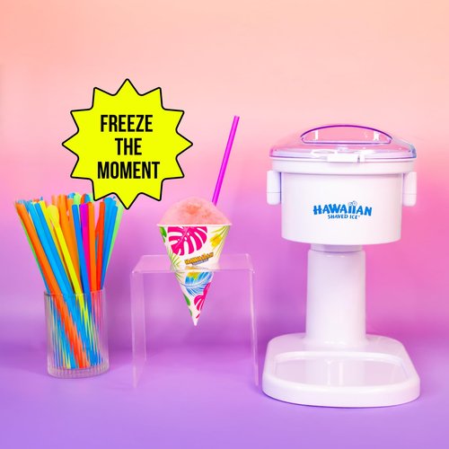 Hawaiian Shaved Ice Kid-Friendly Electric Snow Cone Machine