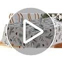 Winter Pine Tree Leaves Rectangle Tablecloth 52 x 70 Inch - Festive Holiday Decor
