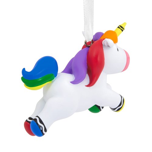 Hallmark Crayola Unicorn Resin Christmas Ornament